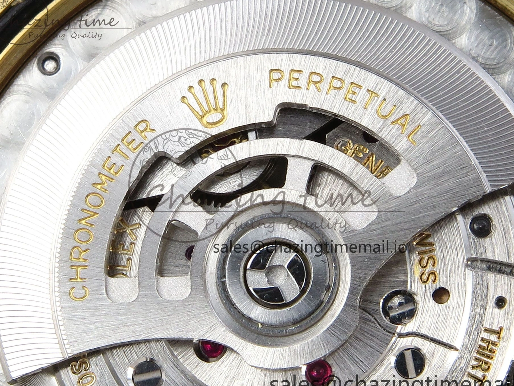 MiroTime 0129 Contemporary Day Date 128238 36mm YG KF 1:1 Best Edition YG Crystal Dial On President Bracelet A2836 (Gain Weight) 646